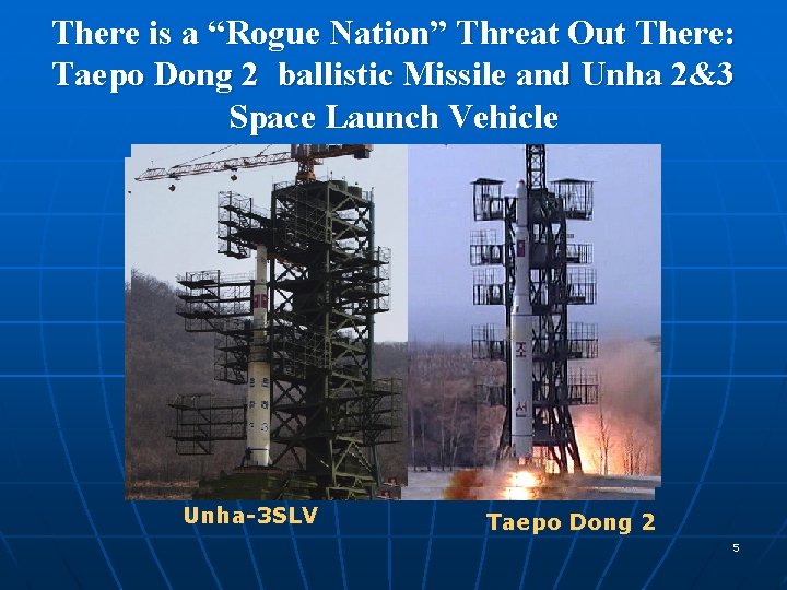 There is a “Rogue Nation” Threat Out There: Taepo Dong 2 ballistic Missile and