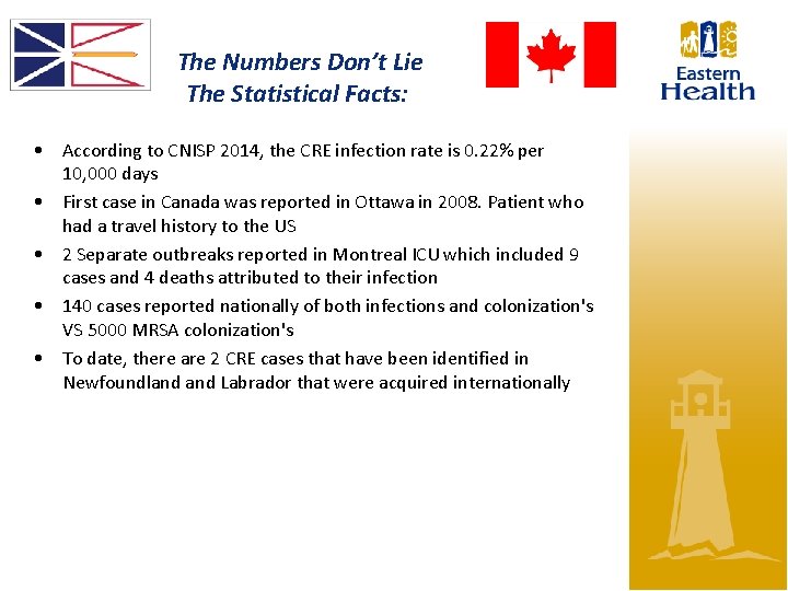 The Numbers Don’t Lie The Statistical Facts: • According to CNISP 2014, the CRE