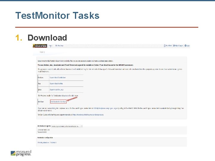 Test. Monitor Tasks 1. Download 