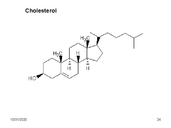 Cholesterol 10/31/2020 24 