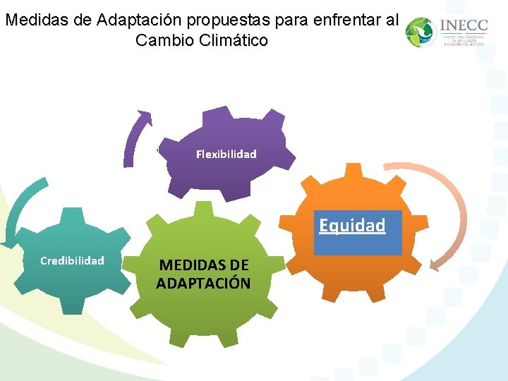 Medidas de Adaptación propuestas para enfrentar al Cambio Climático Flexibilidad Equidad Credibilidad MEDIDAS DE