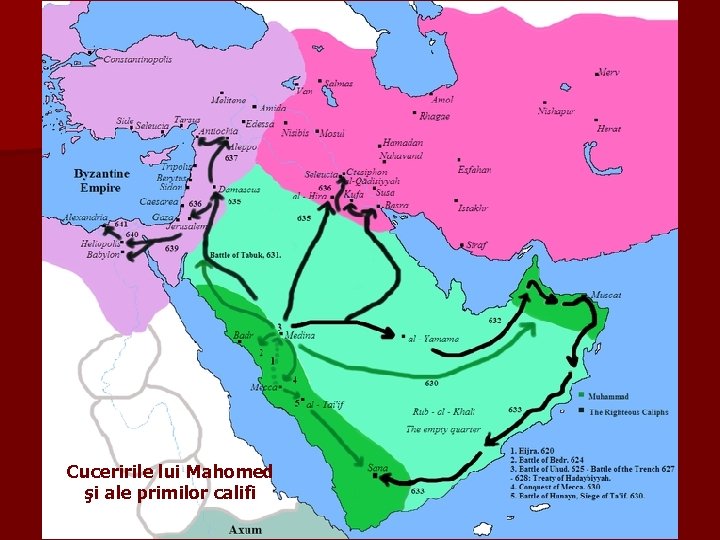 Cuceririle lui Mahomed şi ale primilor califi 