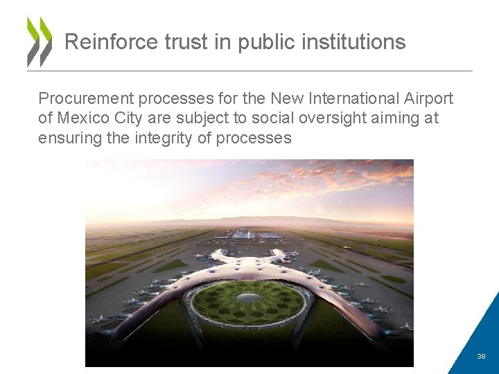 Reinforce trust in public institutions Procurement processes for the New International Airport of Mexico