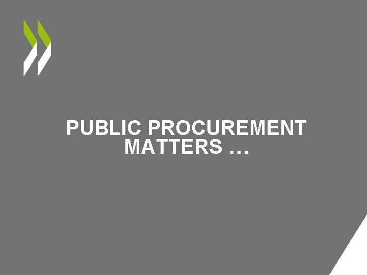 PUBLIC PROCUREMENT MATTERS … 