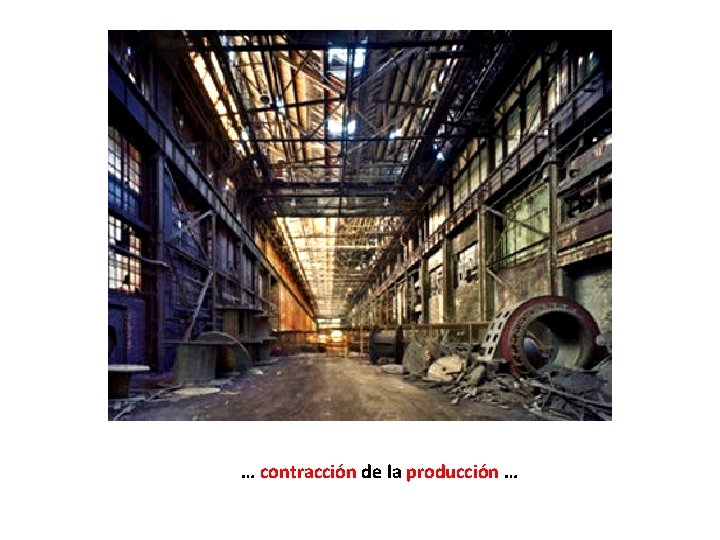 … contracción de la producción … 