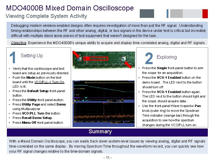  MDO 4000 B Mixed Domain Oscilloscope Viewing Complete System Activity Debugging modern wireless-enabled