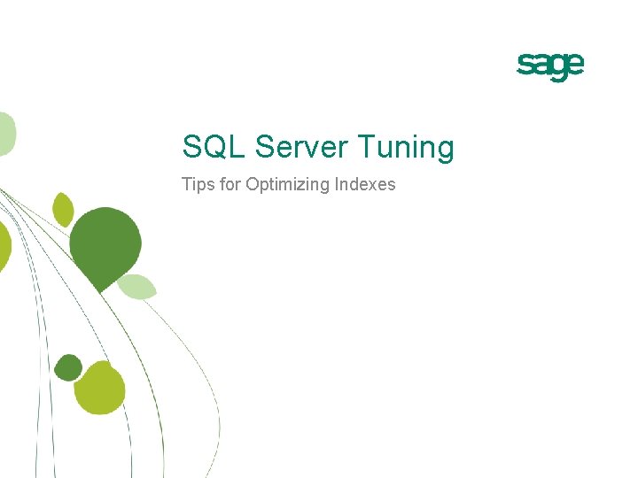 SQL Server Tuning Tips for Optimizing Indexes 