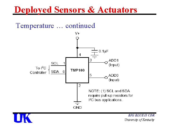 Actuators Sensors Team Objectives Operate actuators and sensors