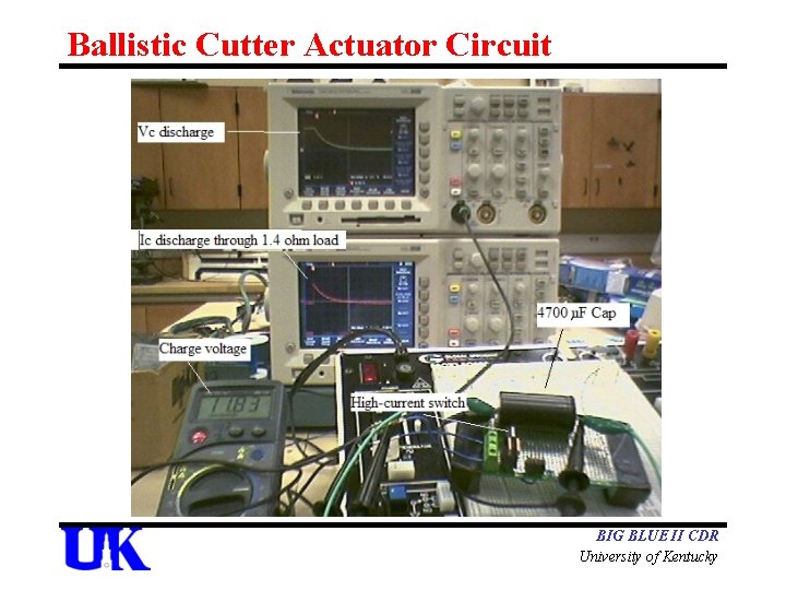 Ballistic Cutter Actuator Circuit BIG BLUE II CDR University of Kentucky 