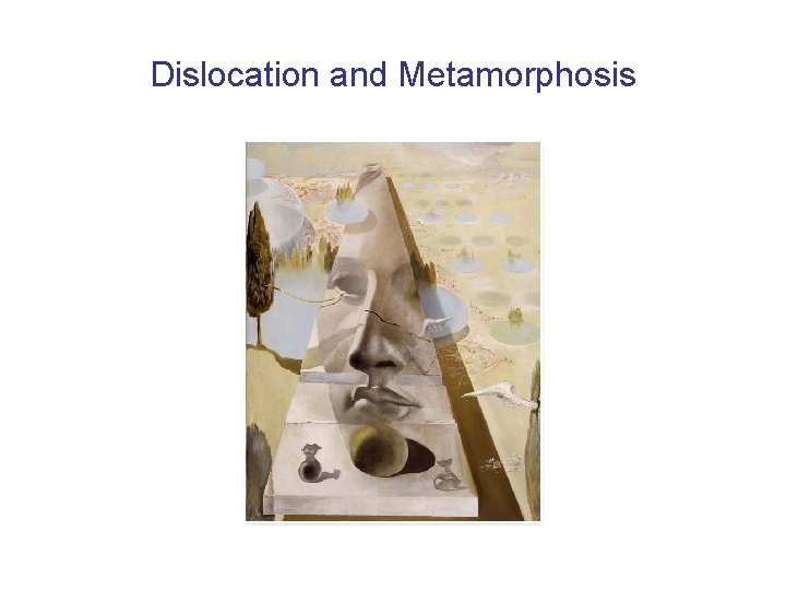 Dislocation and Metamorphosis 