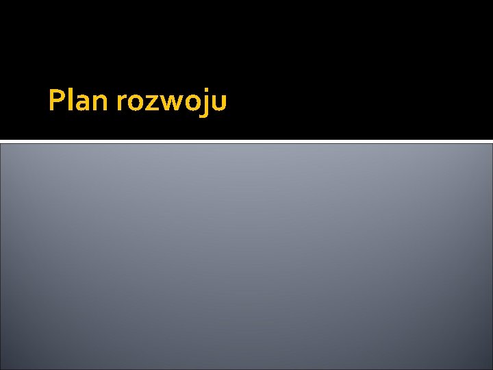 Plan rozwoju 