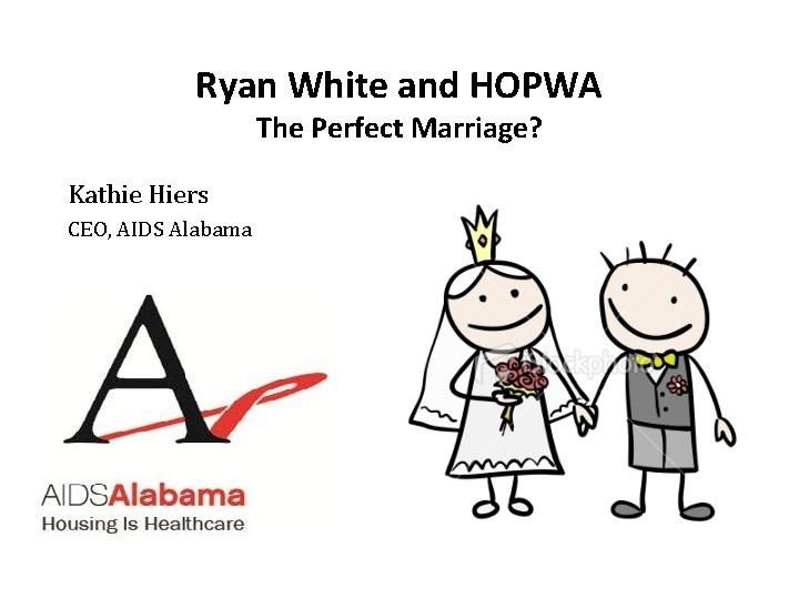 Ryan White and HOPWA The Perfect Marriage? Kathie Hiers CEO, AIDS Alabama 