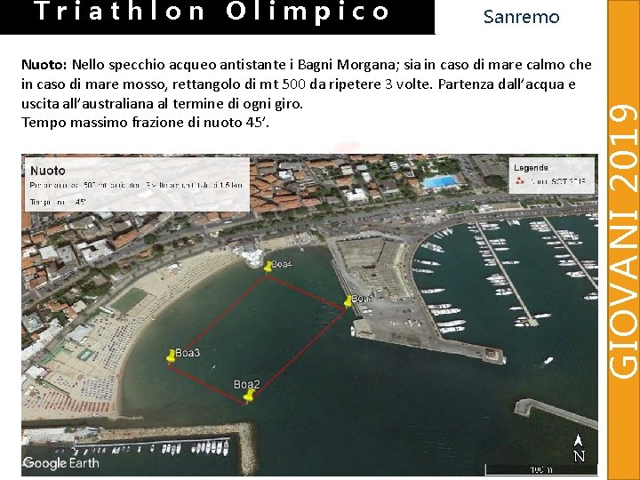 Sanremo Nuoto: Nello specchio acqueo antistante i Bagni Morgana; sia in caso di mare