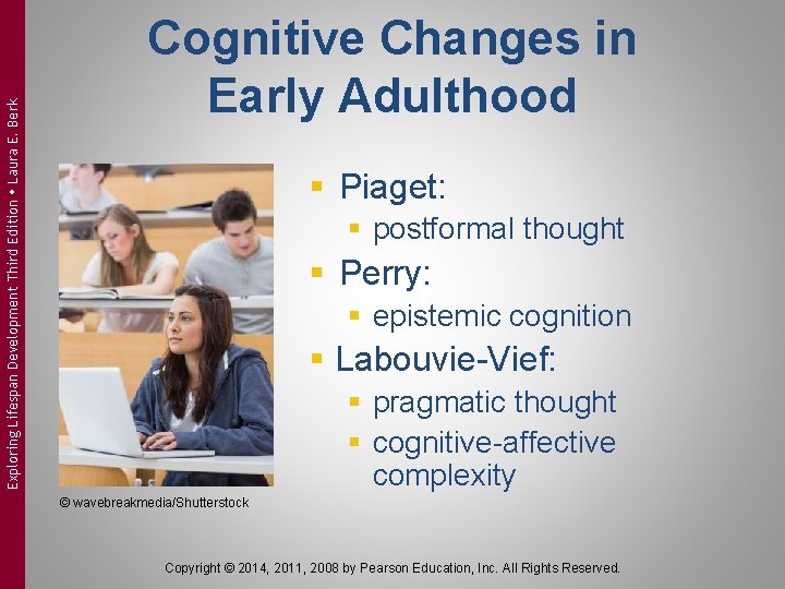 Exploring Lifespan Development Third Edition Laura E. Berk Cognitive Changes in Early Adulthood §
