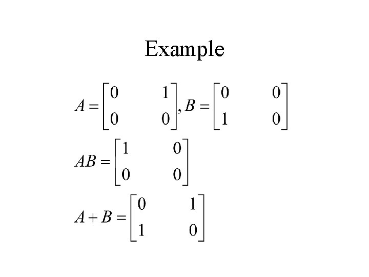 Example 