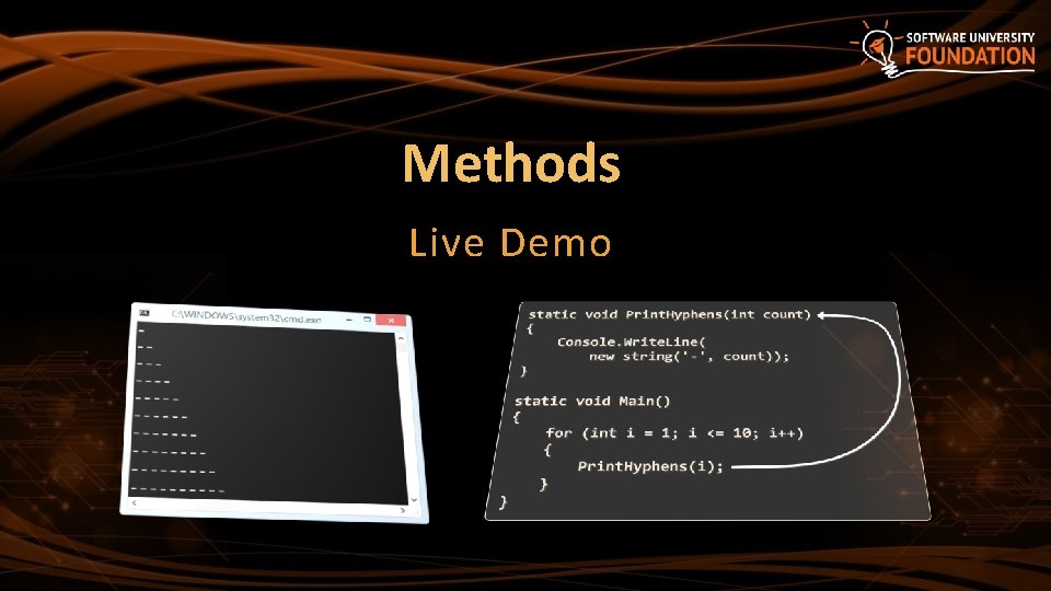 Methods Live Demo 