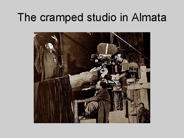 The cramped studio in Almata 