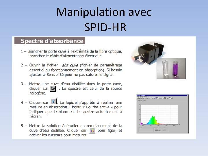 Manipulation avec SPID-HR 