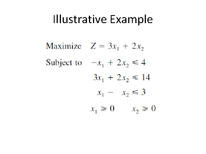 Illustrative Example Illustrative Example
