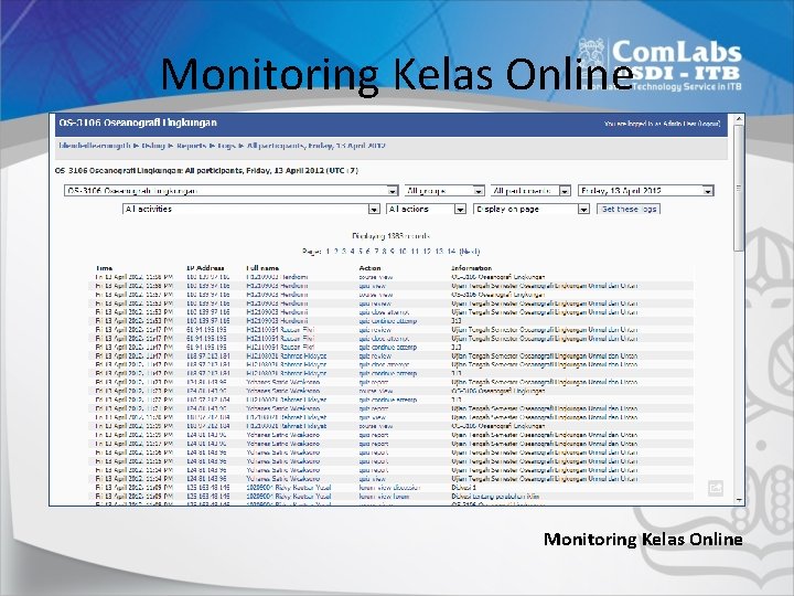 Monitoring Kelas Online 