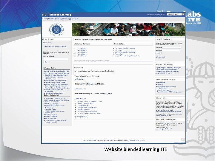 Website blendedlearning ITB 