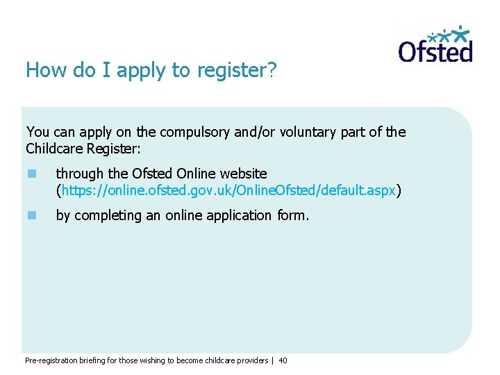 How do I apply to register? You can apply on the compulsory and/or voluntary