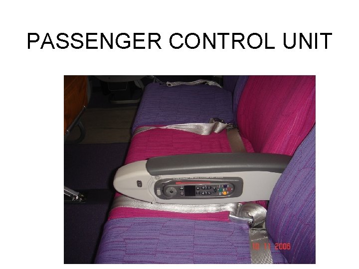 PASSENGER CONTROL UNIT 