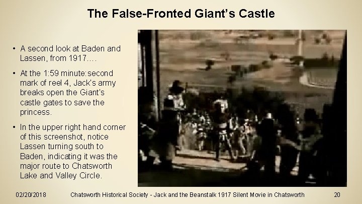 The False-Fronted Giant’s Castle • A second look at Baden and Lassen, from 1917….