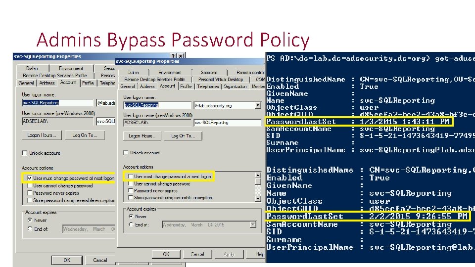 Admins Bypass Password Policy 18 