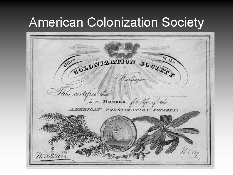 American Colonization Society 