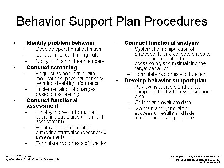 Power Point Slides to Accompany Applied Behavior Analysis