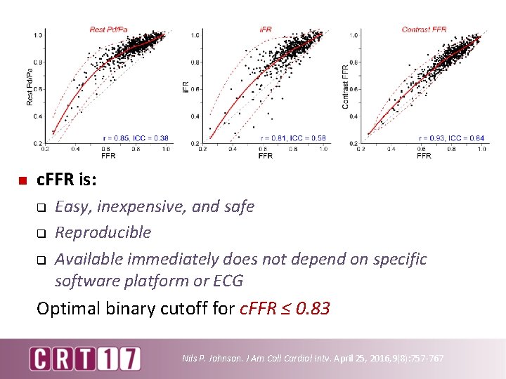 n c. FFR is: q q q Easy, inexpensive, and safe Reproducible Available immediately