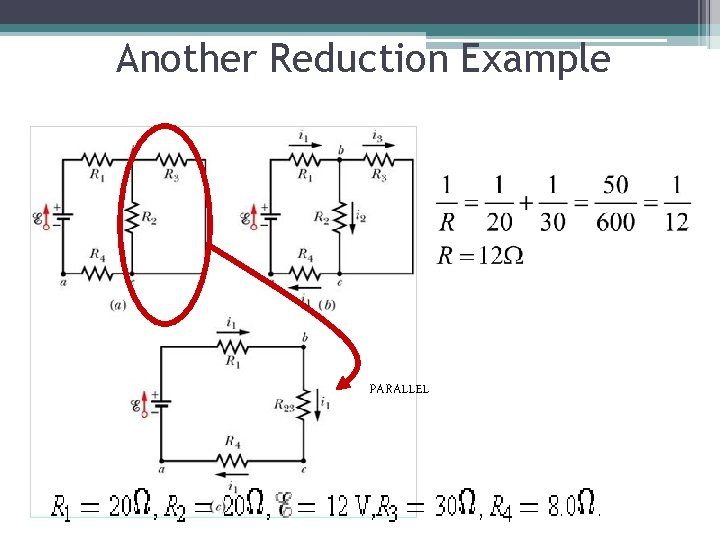 Another Reduction Example PARALLEL 