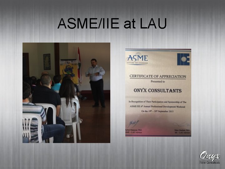 ASME/IIE at LAU 