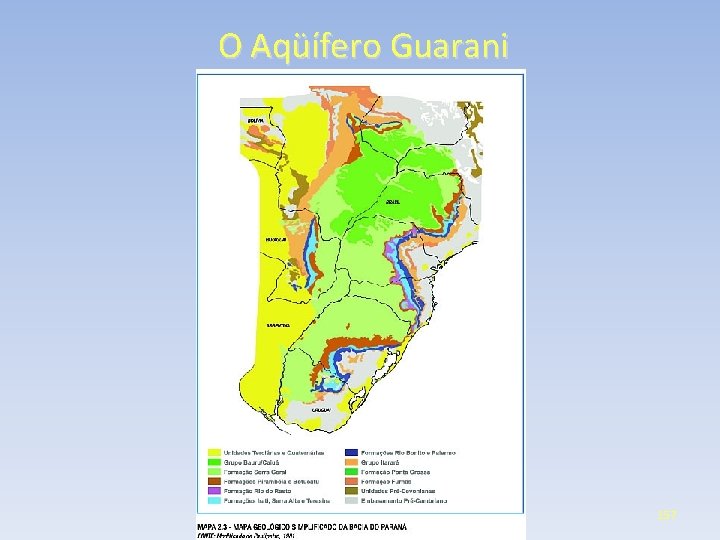 O Aqüífero Guarani 157 