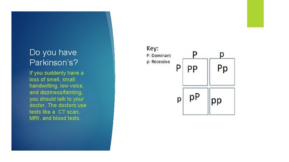 Do you have Parkinson’s? If you suddenly have a loss of smell, small handwriting,