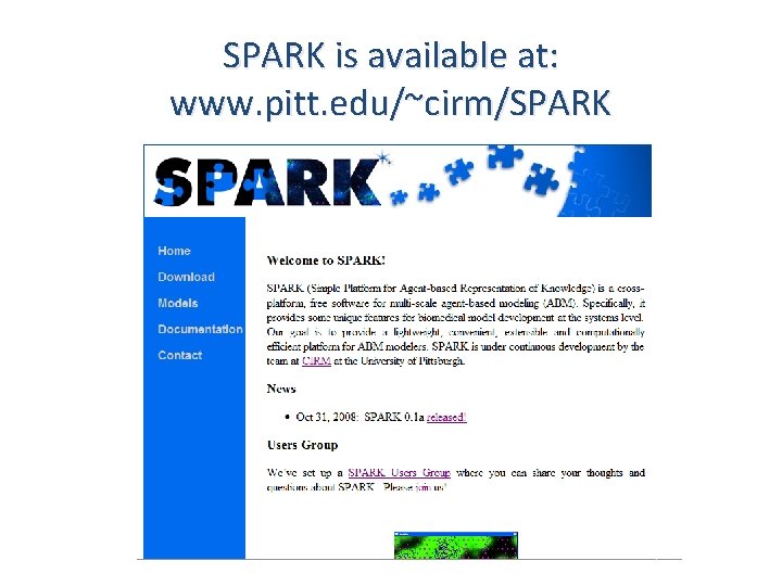 SPARK is available at: www. pitt. edu/~cirm/SPARK 