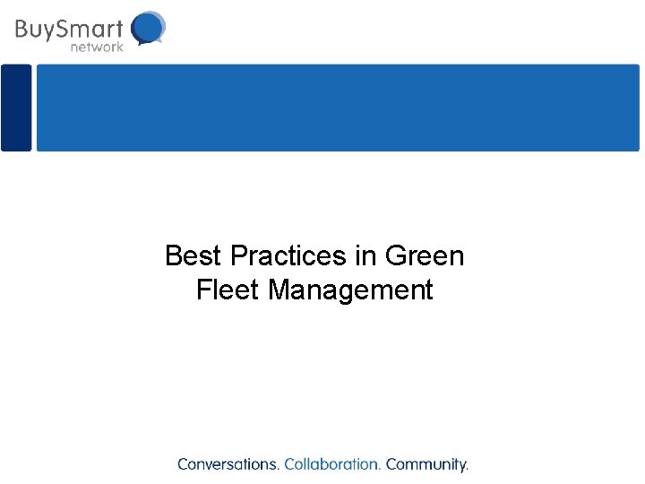 Best Practices in Green Fleet Management 
