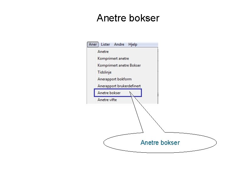 Anetre bokser 