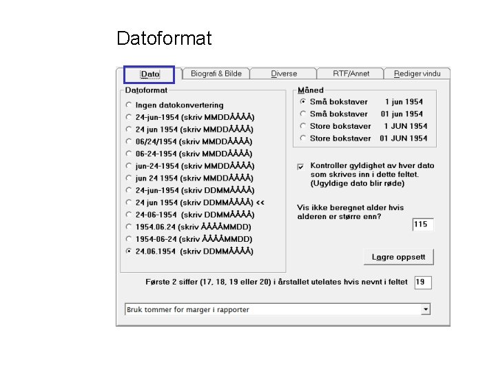 Datoformat 