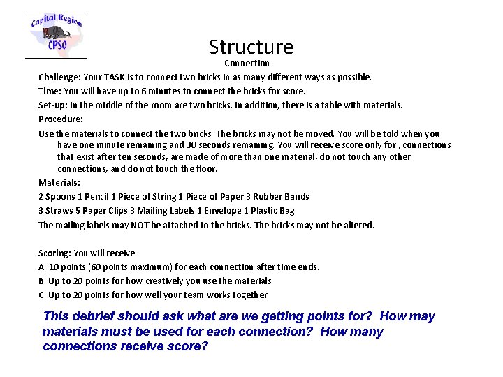 Structure Connection Challenge: Your TASK is to connect two bricks in as many different