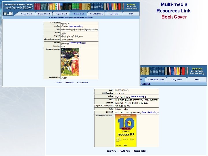 Multi-media Resources Link: Book Cover 