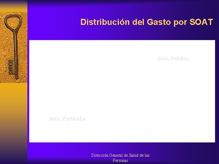 Distribución del Gasto por SOAT Serv. Público Serv. Particular Dirección General de Salud de