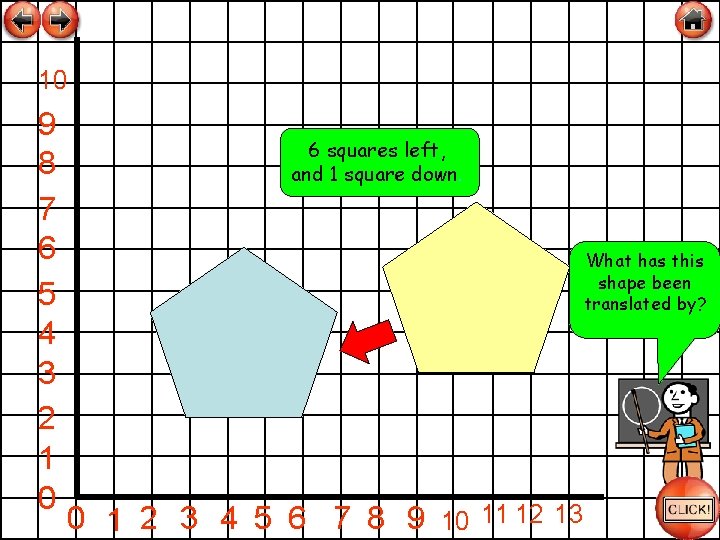 10 9 8 7 6 5 4 3 2 1 0 6 squares left,