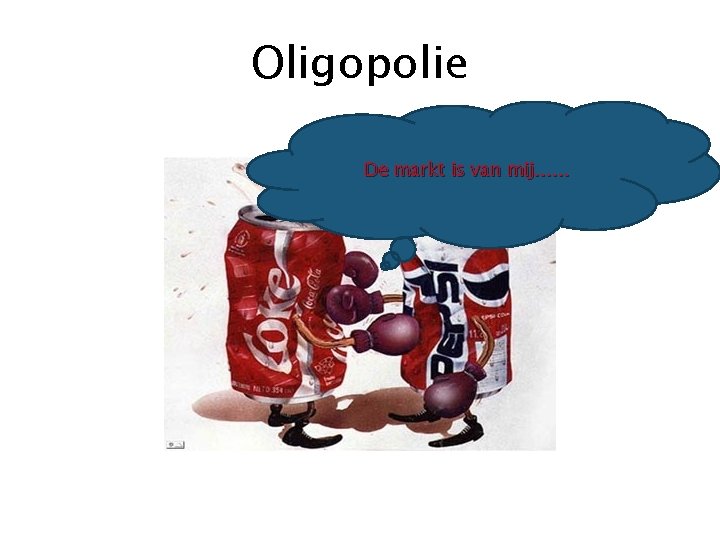 Oligopolie De markt is van mij…… 