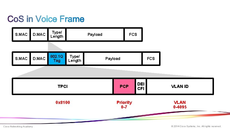 S. MAC D. MAC Type/ Length S. MAC D. MAC 802. 1 Q Tag