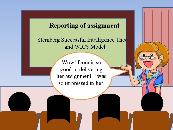Reporting of assignment. Sternberg Successful Intelligence Theory and WICS Model Wow! Dora is so