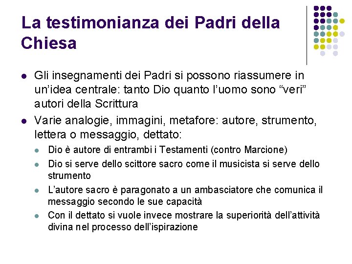 La testimonianza dei Padri della Chiesa l l Gli insegnamenti dei Padri si possono