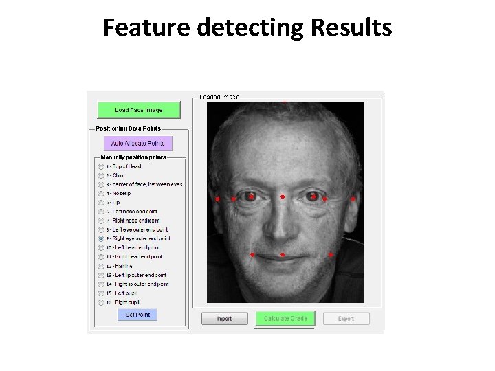 Feature detecting Results 
